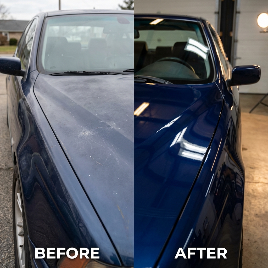 Car detailing przed i po - transformacja lakieru