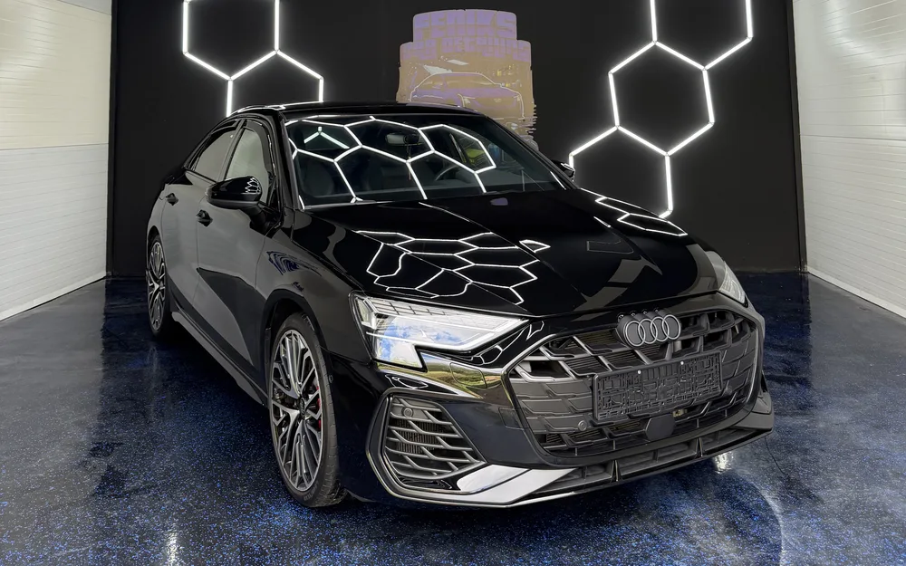 Audi S3 Sedan w studiu Feniks Car Detailing po korekcie lakieru i twardej powłoce ceramicznej